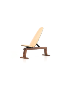 WeightBench Noyer Cuir Naturel | Banc de muscu